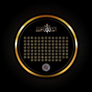 Esma-ül Hüsna 014 Baskılı Cam Tablo