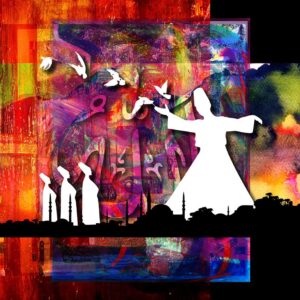 Mevlana 010 Baskılı Cam Tablo