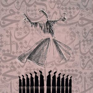 Mevlana 016 Baskılı Cam Tablo