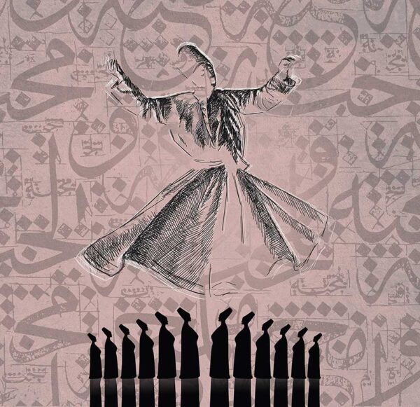Mevlana 016 Baskılı Cam Tablo