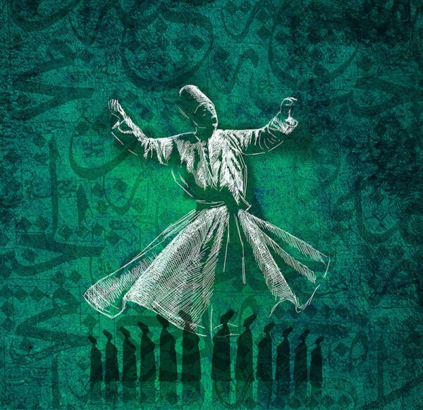 Mevlana 017 Baskılı Cam Tablo
