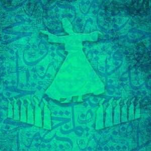 Mevlana 002 Baskılı Cam Tablo