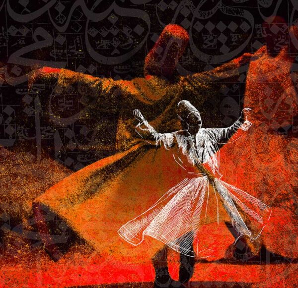 Mevlana 020 Baskılı Cam Tablo