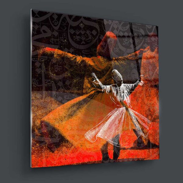Mevlana 020 Baskılı Cam Tablo - Görsel 2