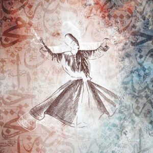 Mevlana 021 Baskılı Cam Tablo