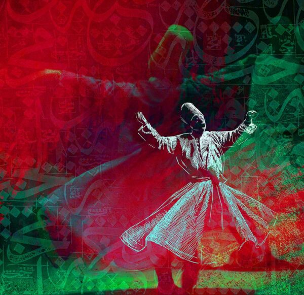 Mevlana 023 Baskılı Cam Tablo
