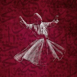Mevlana 004 Baskılı Cam Tablo