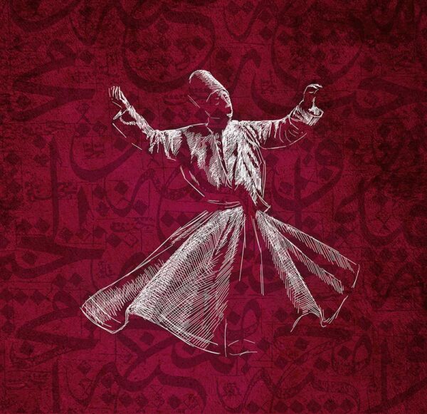 Mevlana 004 Baskılı Cam Tablo