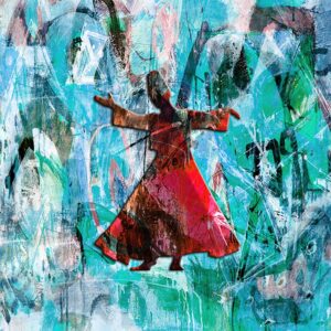 Mevlana 009 Baskılı Cam Tablo