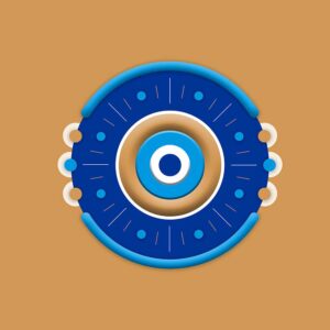 Nazar Serisi 004 Baskılı Cam Tablo